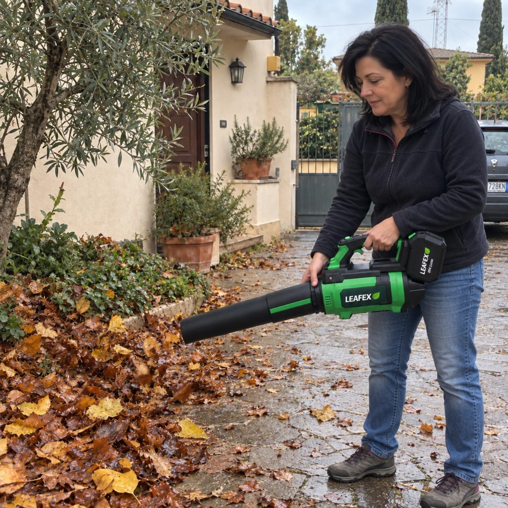 Cliente LEAFEX nel giardino